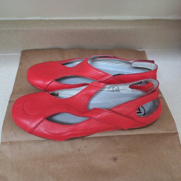 ORANGE LEATHER SANDALS. - Picture 2 of 6